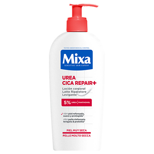 Mixa Loción Corporal Urea Cica Repair+ para piel muy seca