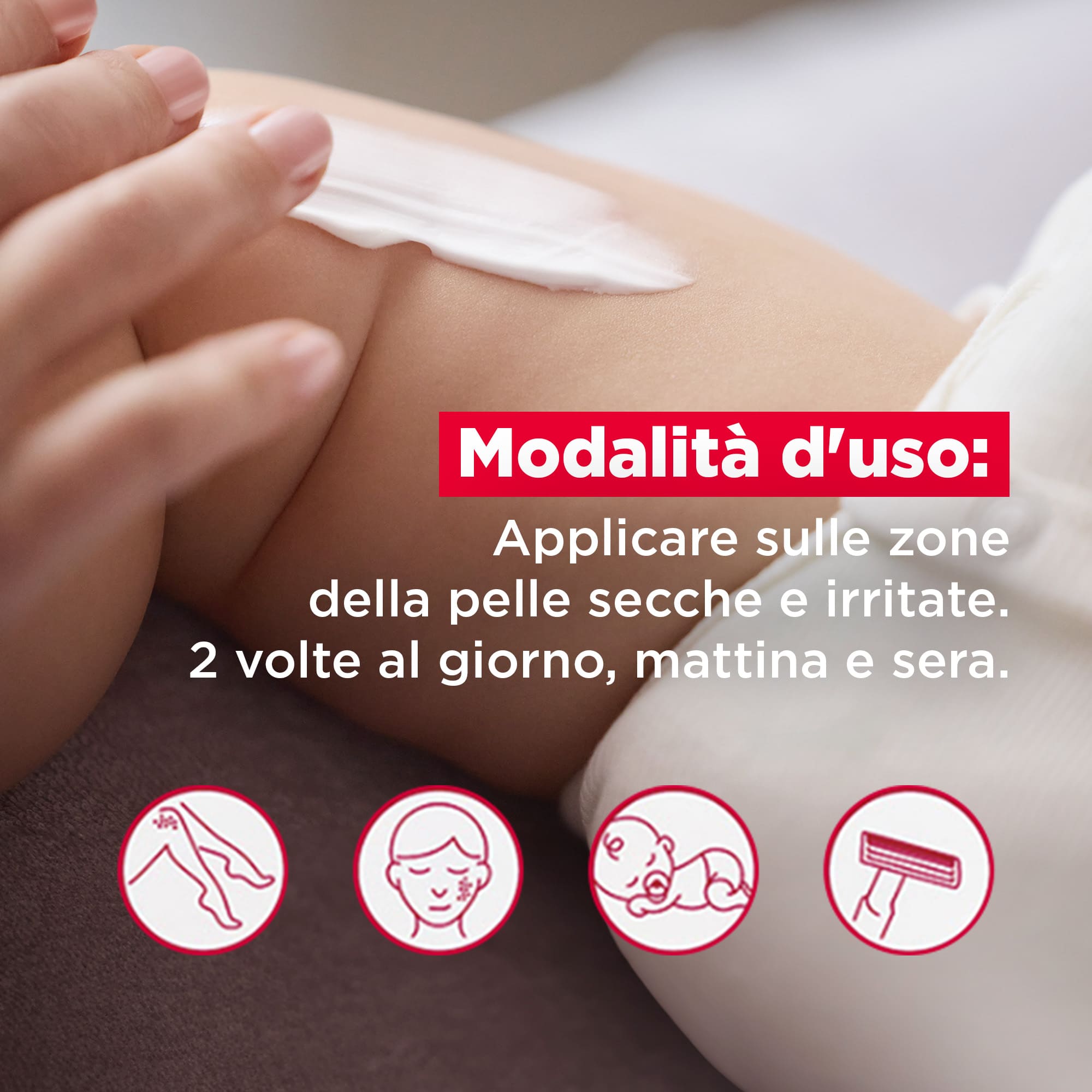 Applicazione e modalità d'uso Mixa Balm Cica+