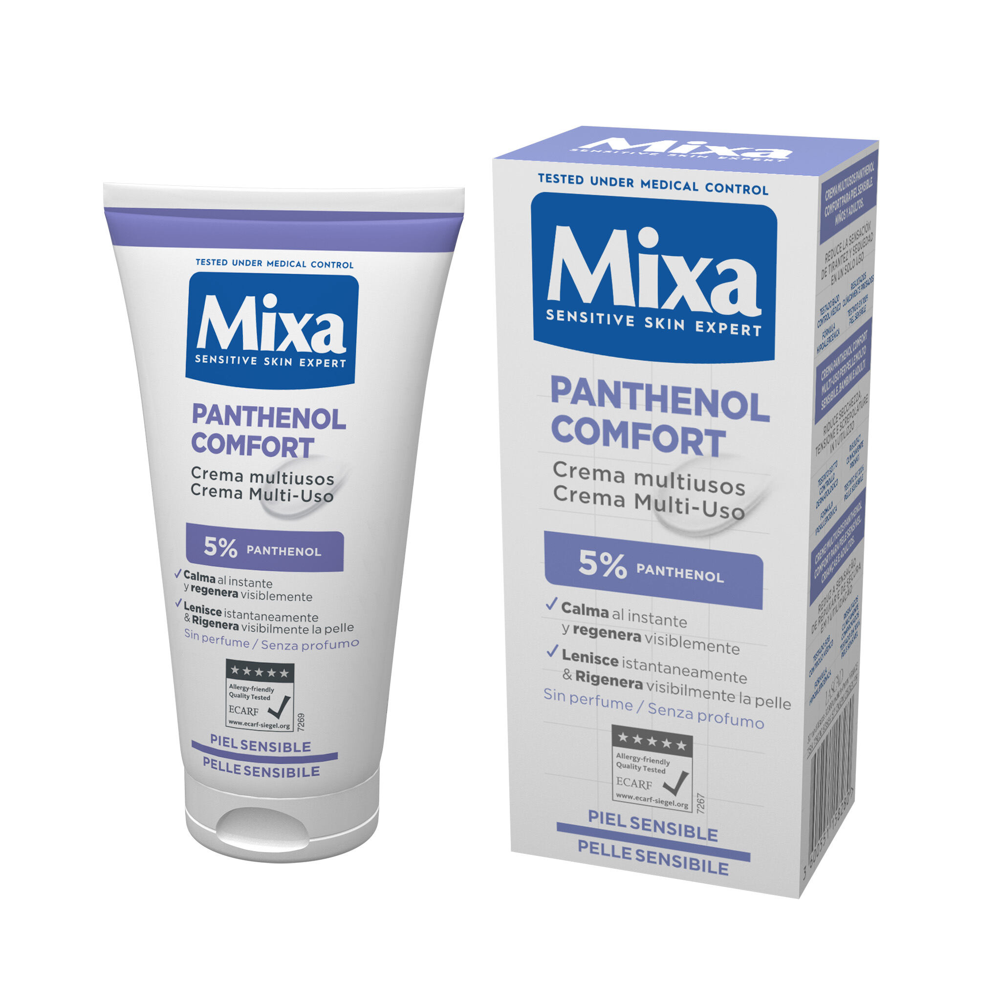 Mixa Crema Multi-Uso Panthenol Comfort 50 ml con scatola