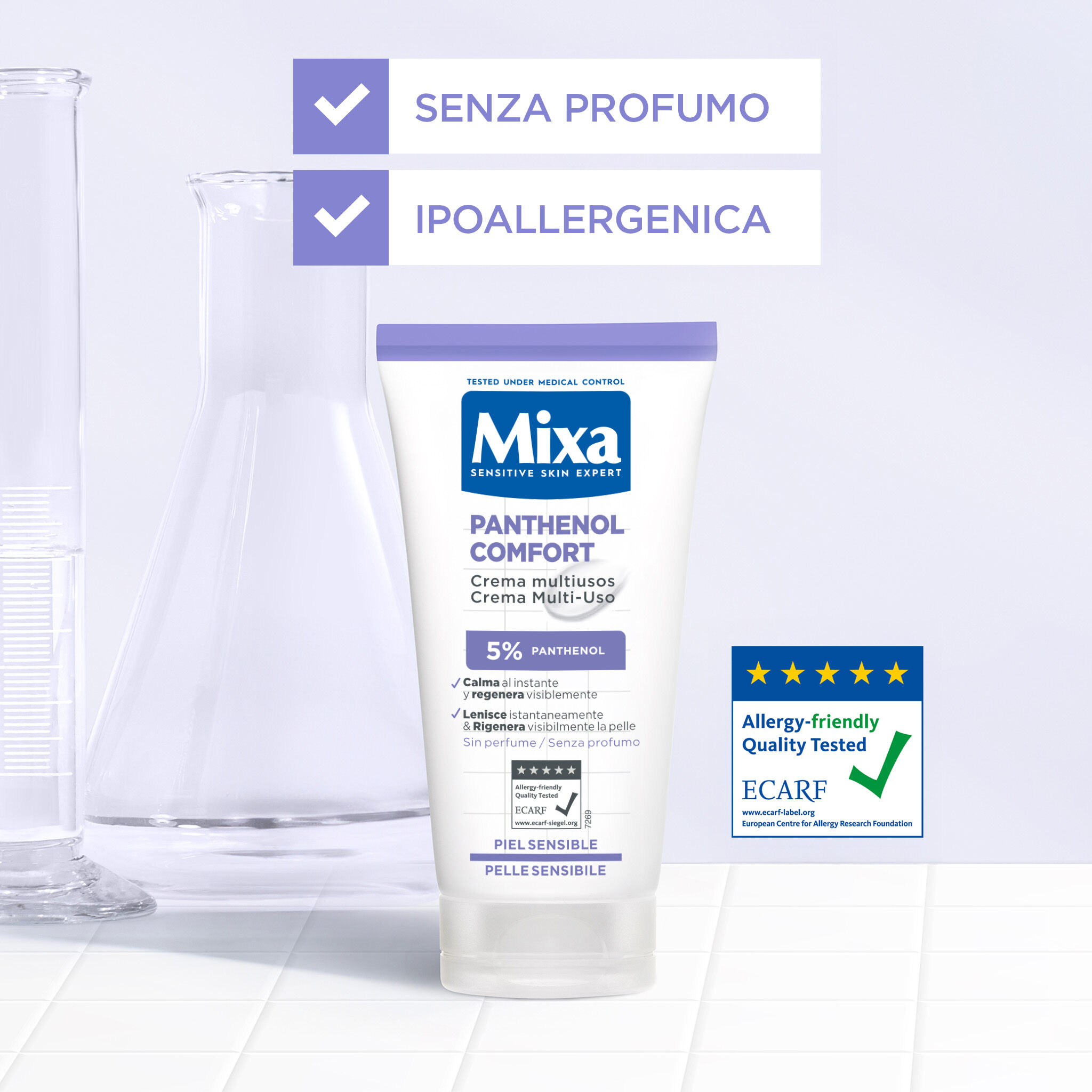 Recensioni dei consumatori su Crema Multi-uso Panthenol Comfort di Mixa